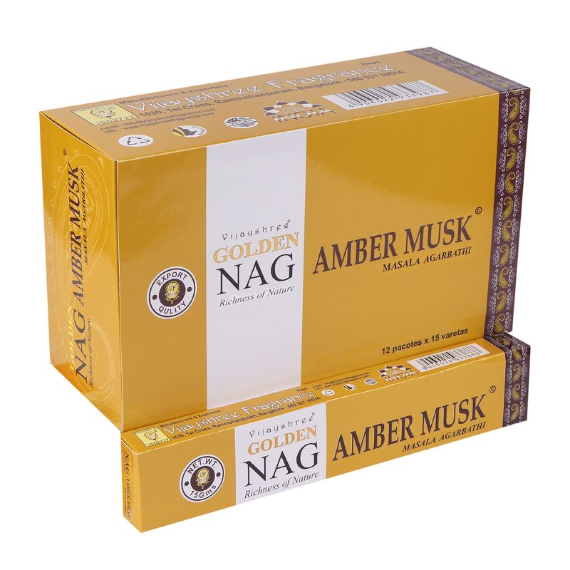 Ароматичні Палички Golden Nag 15 г - Амбровий Мускус