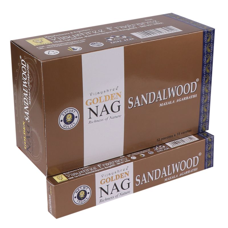 Ароматичні Палички Golden Nag 15 г - Сандалове Дерево