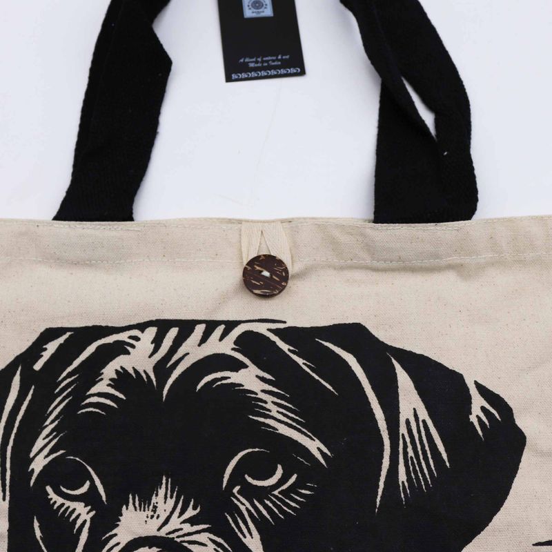 Культова Базова Сумка-тоут Натуральний Колір (36x43х10 см), 10 oz - It's a Dogs Life