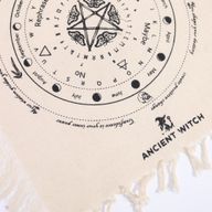 Містичний Метелик - Полотно для Ворожіння з Маятником - Натуральне та Чорне