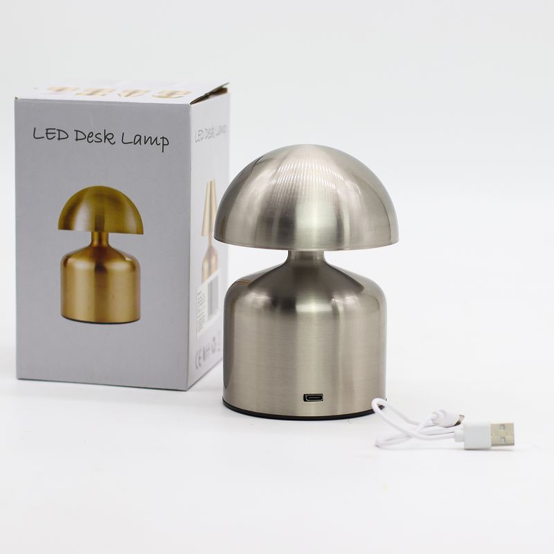Сенсорна Лампа USB-C LED - Срібний Купол