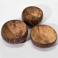 Велика Натуральна Кокосова Миска 10x14 см - Полірована - для Творчості