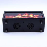 Аромадифузор Чорний з Ефектом Полум'я та Звуками Птахів USB-С - Зміна Кольору