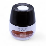 Аромадифузор Білий USB-С - Соляний Камінь з Ефектом Полум'я - Зміна Кольору, Таймер