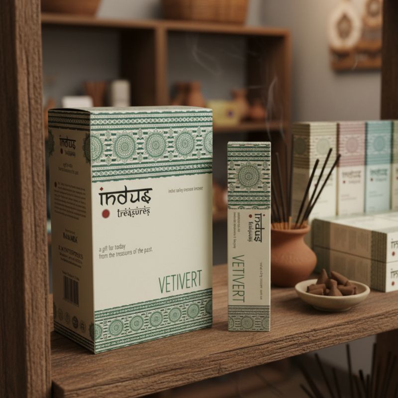 Indus Treasures Ароматичні Палички 15 г - Ветивер