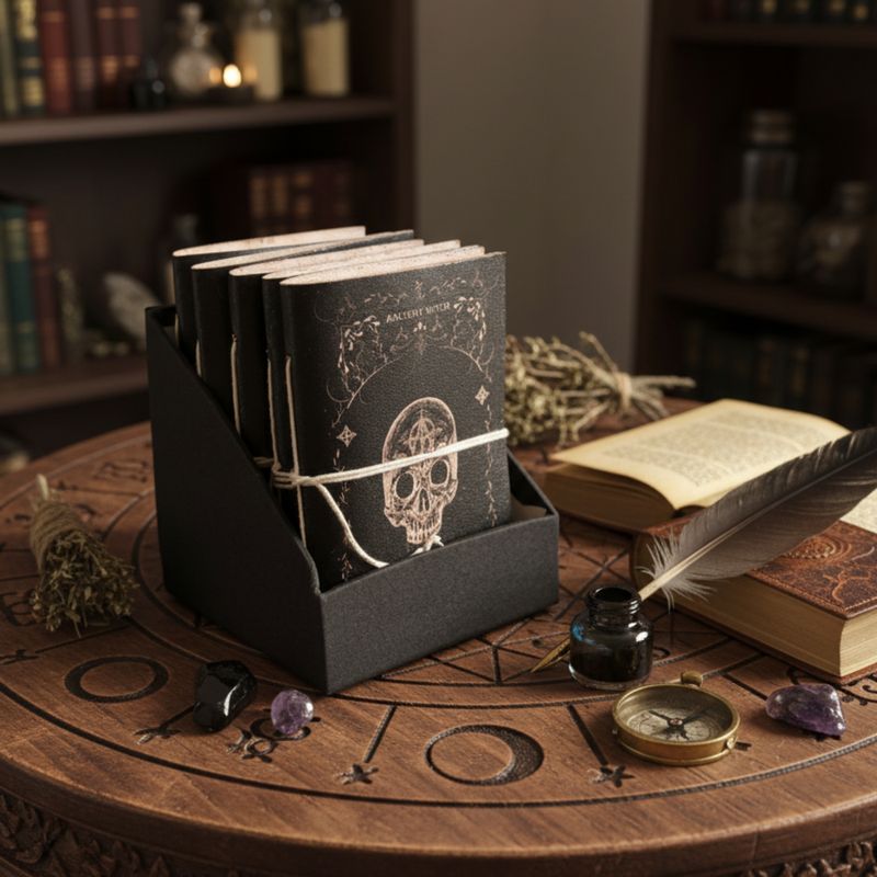 Шкіряний Блокнот "Ancient Witch Spell Book" 15x11,5 см - Дисплейна Упаковка