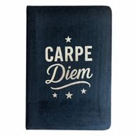 Чорний Оксамитовий Записник (80 сторінок) - Carpe Diem