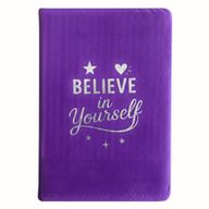 Лавандовий Оксамитовий Записник (80 сторінок) - Believe in Yourself