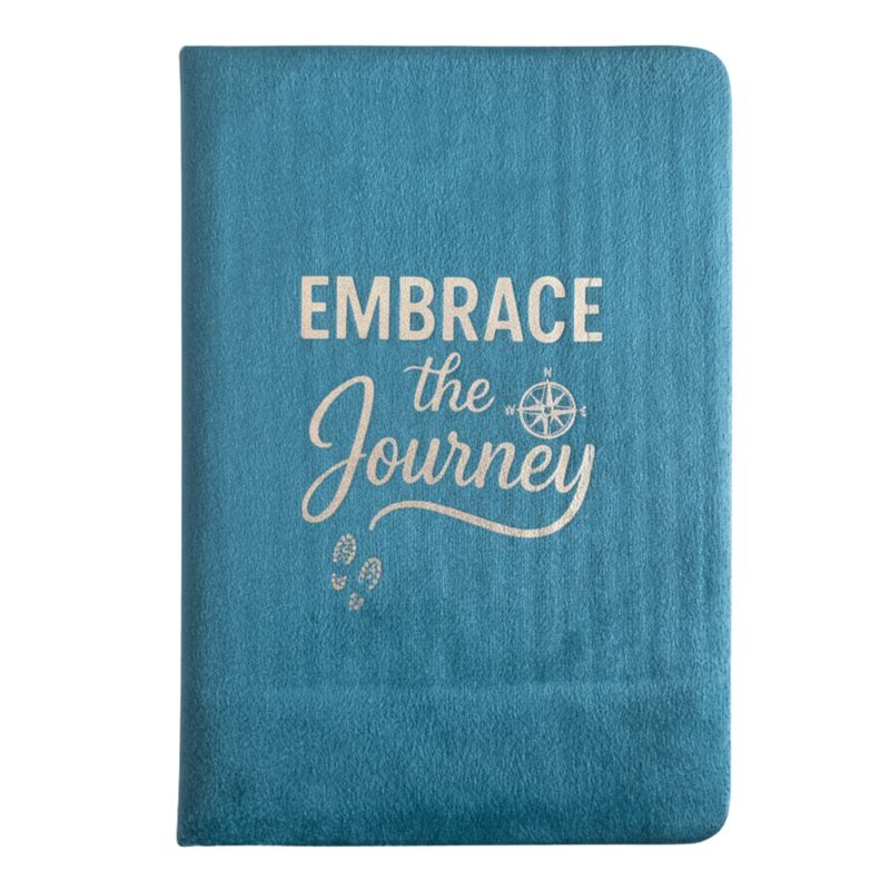 Бірюзовий Оксамитовий Записник (80 сторінок) - Embrace the Journey