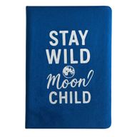 Темно-синій Оксамитовий Записник (80 сторінок) - Stay Wild Moon Child