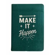 Темно-зелений Оксамитовий Записник (80 сторінок) - Make it Happen
