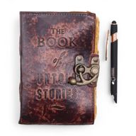 Шкіряний Блокнот "The Book of Untold Stories" із Необрізаним Краєм 13х10 см