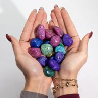 Оброблений Індійський Далматиновий Камінь - 1 кг (прибл. 70 каменів)