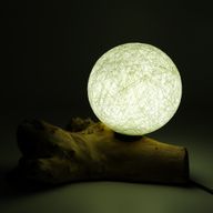 Лампа з Айворі Абажуром Drift Glow - Бавовняна Luna