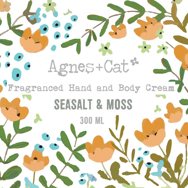 Agnes + Cat Крем для Рук та Тіла 300 мл - Морська Сіль та Мох