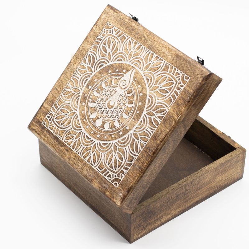 Екстравелика Шкатулка з Дерева Манго - Богиня Фаз Місяця