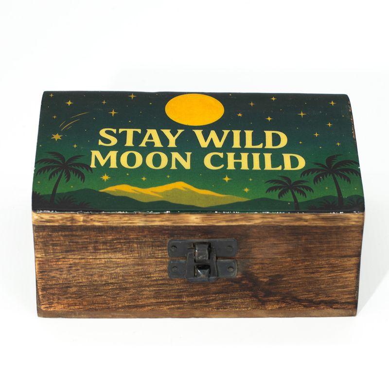 Середня Емальована Скринька - Stay Wild Moon Child