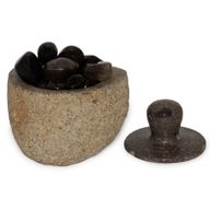 Заземлююча Чаша з Річкового Каменю - Середня (прибл. 12×8 см)