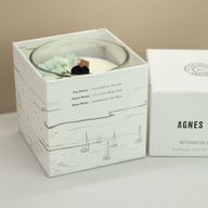 Agnes + Cat Ботанічна Свічка з Соєвого Воску - Морська Сіль та Мох