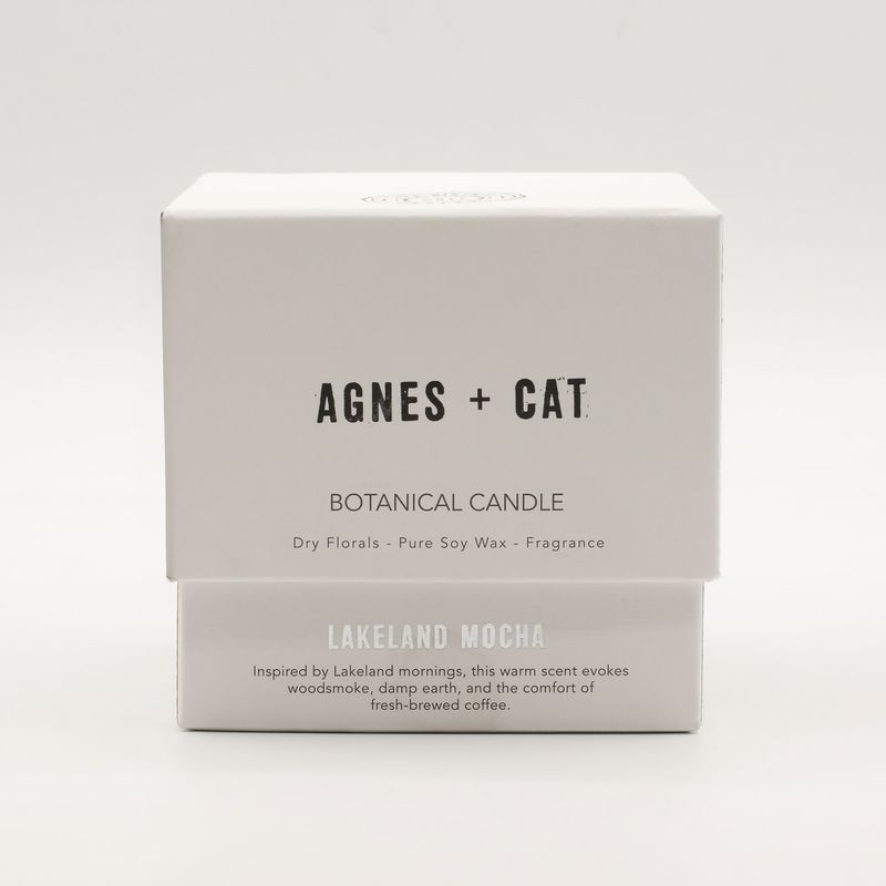 Agnes + Cat Ботанічна Свічка з Соєвого Воску - Мокка Озерного Краю