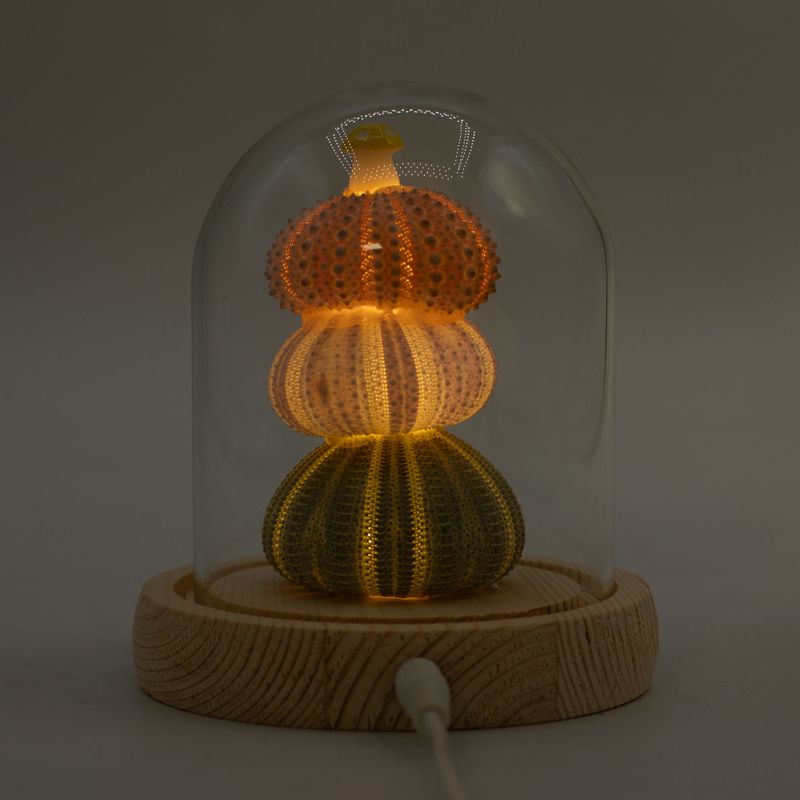 Скляна Куля - 3 Морських Їжаки - LED, USB