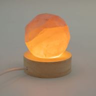 Дерев'яна LED-підставка з USB Кругла 6 см - Холодне/Тепле/Денне Світло