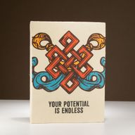 Великий Блокнот із Паперу Локта з Закладкою (45 аркушів) 21x15 см - "Your Potential Is Endless"