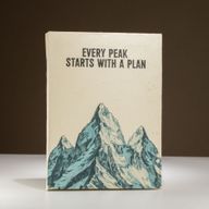 Великий Блокнот із Паперу Локта з Закладкою (45 сторінок) 21x15 см - "Every Peak Starts with a Plan"