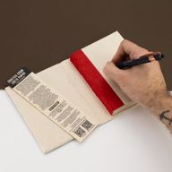 Середній Блокнот із Паперу Локта (45 аркушів) 15×12 см - Білий, Міні-плитка