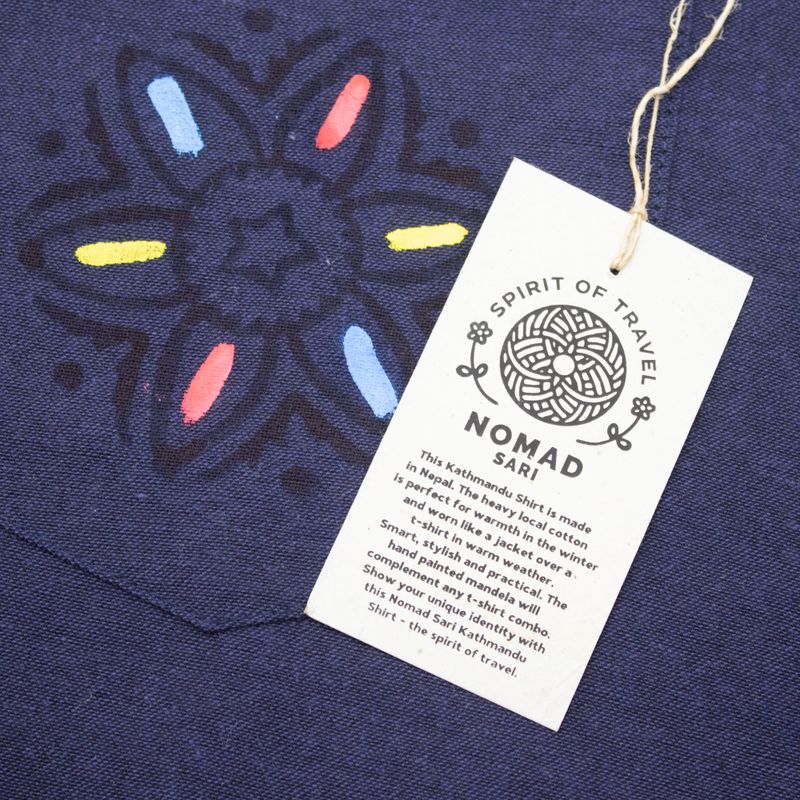 Nomad Sari Сорочка "Катманду" M - Індиго