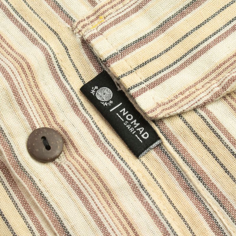 Nomad Sari Сорочка "Grandad" M - Коричневий та Бежевий