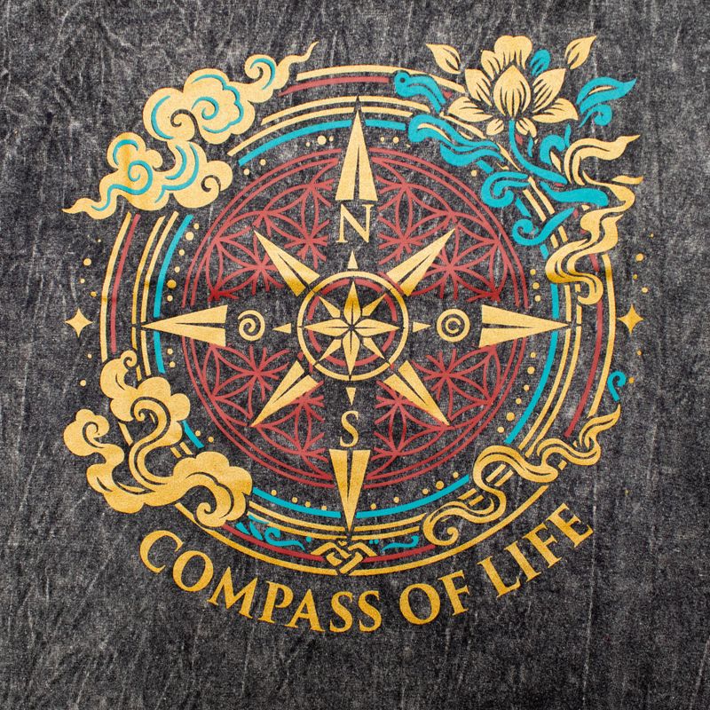 Варена Футболка S - Compass of Life - Антрацитова
