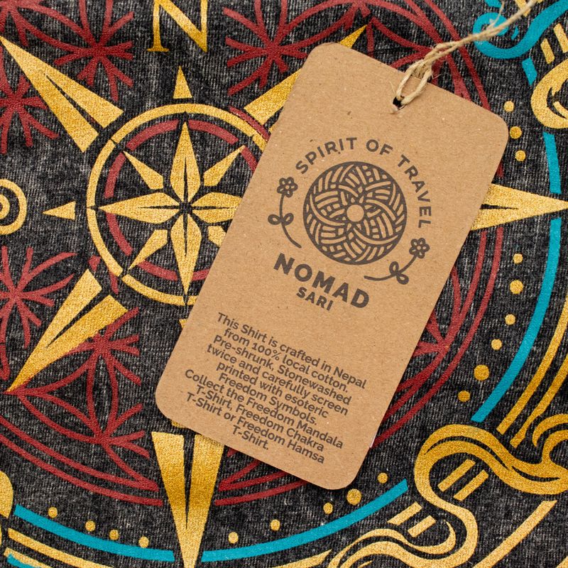 Варена Футболка S - Compass of Life - Антрацитова