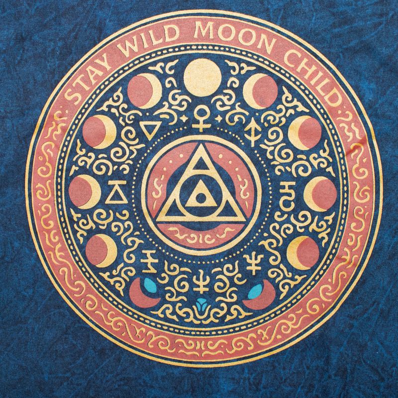 Варена Футболка S - Stay Wild Moon Child - Синя