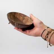 Мильниця зі Шкарлупи Кокосу- Кругла - 11 см