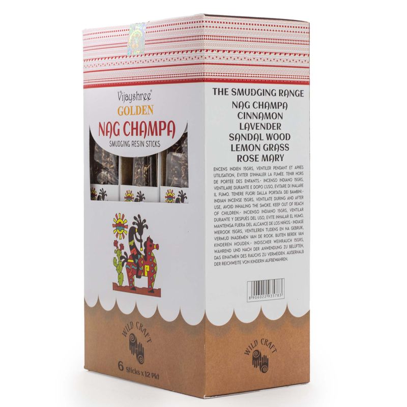 Golden - Смоляні Палички для Обкурювання 30 г - Nag Champa