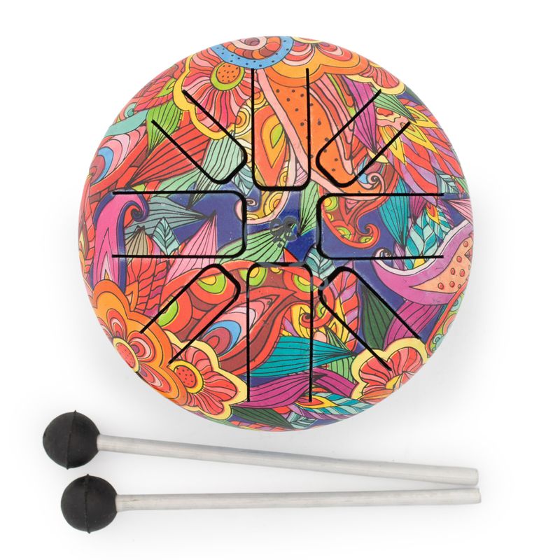 Малий Глюкофон Happy Drum Психоделічний - 13x9 см