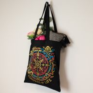 Культова Базова Сумка-тоут Чорна (40x36 см), 6 oz - Компас Життя