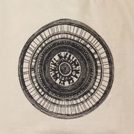 Культова Базова Сумка-тоут Натурального Кольору (40x36 см), 4 oz - Урбаністична Мандала