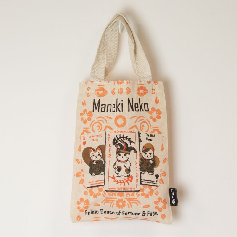 Культова Подарункова Сумка Міні-тоут (24x18 см), 4 oz - Манекі Неко (4 дизайни)