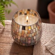 Середня Свічка у Cкляному Глечику - Amber Mosaic