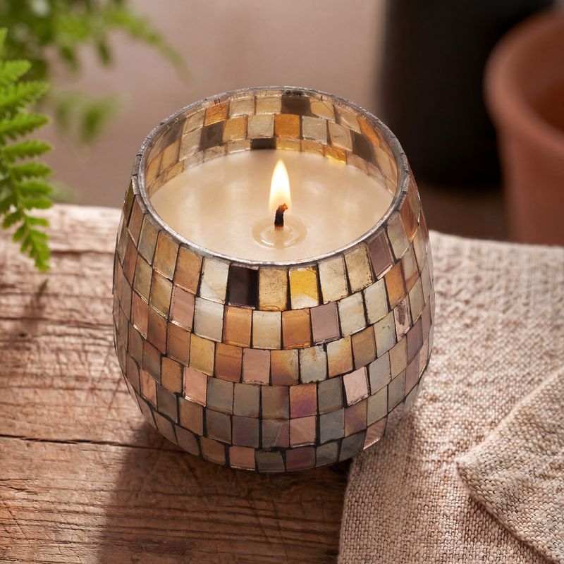 Середня Свічка у Cкляному Глечику - Amber Mosaic