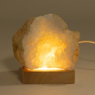 Дерев'яна LED-підставка з USB Квадратна 8 см - Холодне/Тепле/Денне Світло