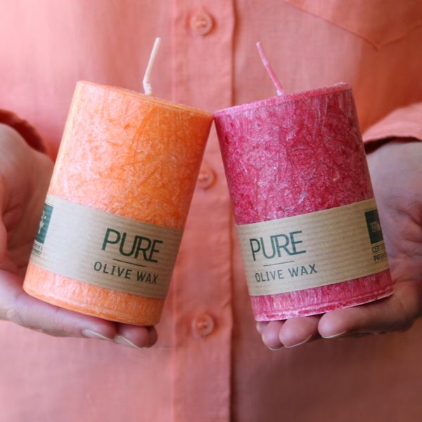 Pure Olive Wax Candles
