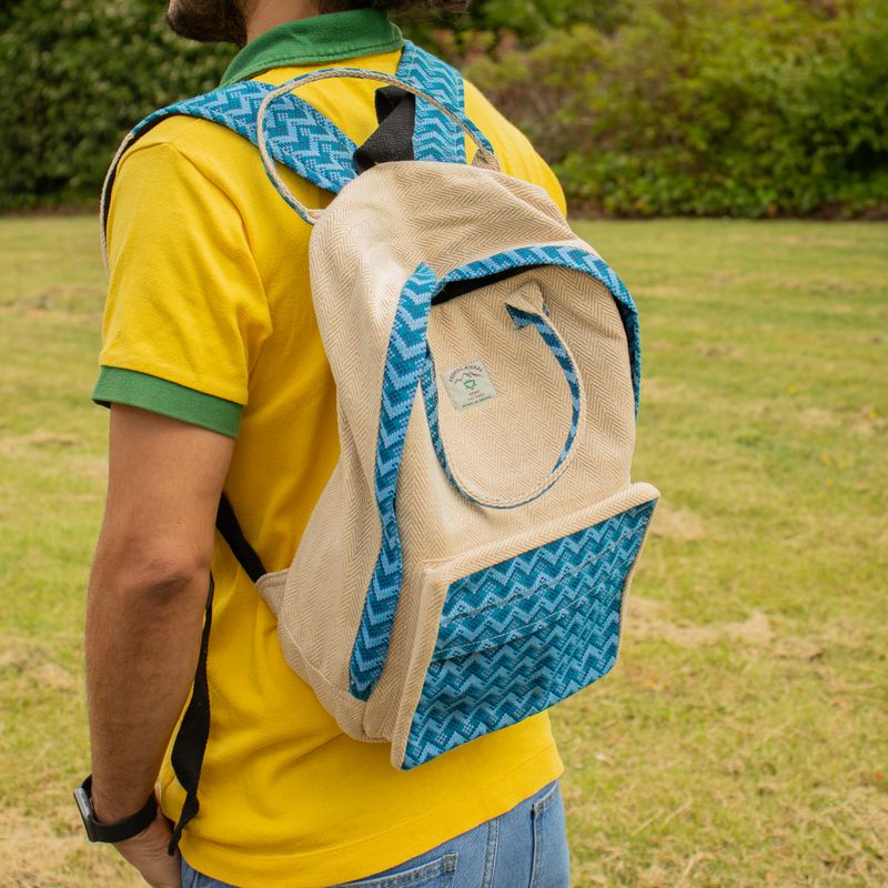 Large Kathmandu Rucksack - Dhaka Design (39x28x13cm)