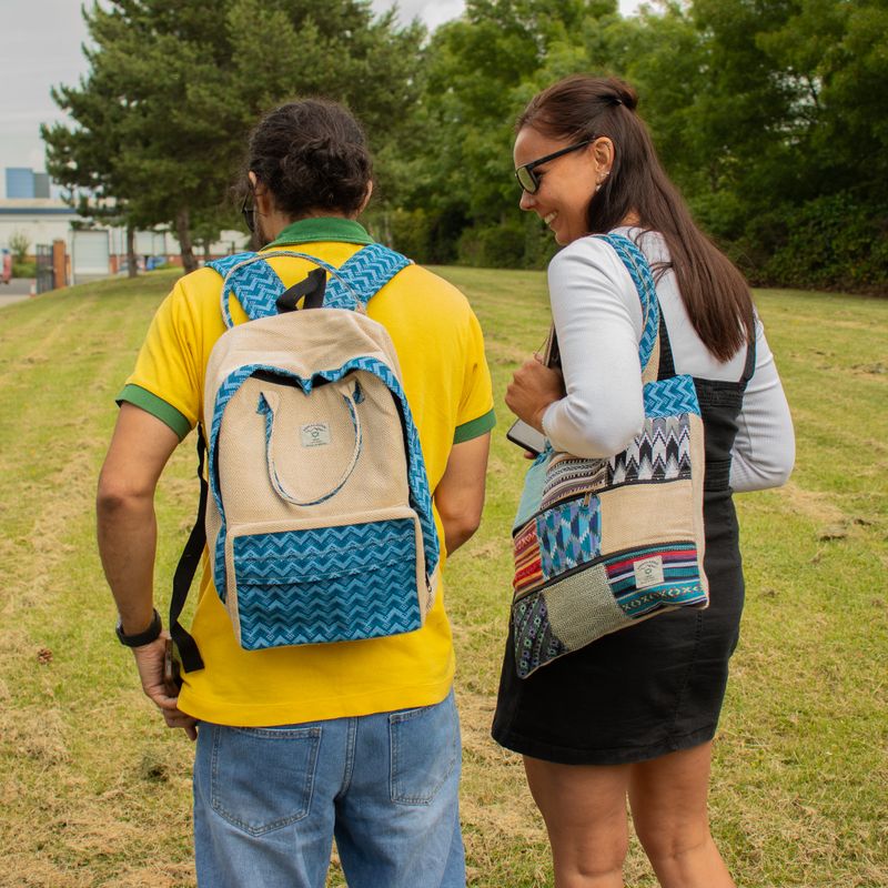 Large Kathmandu Rucksack - Dhaka Design (39x28x13cm)