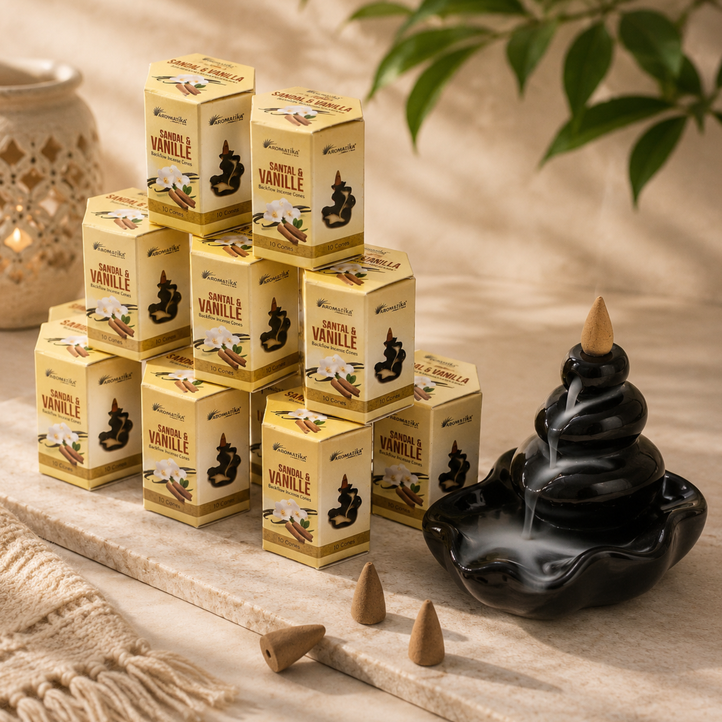 Aromatika - конуси з ефектом зворотного потоку у шестикутних коробках
