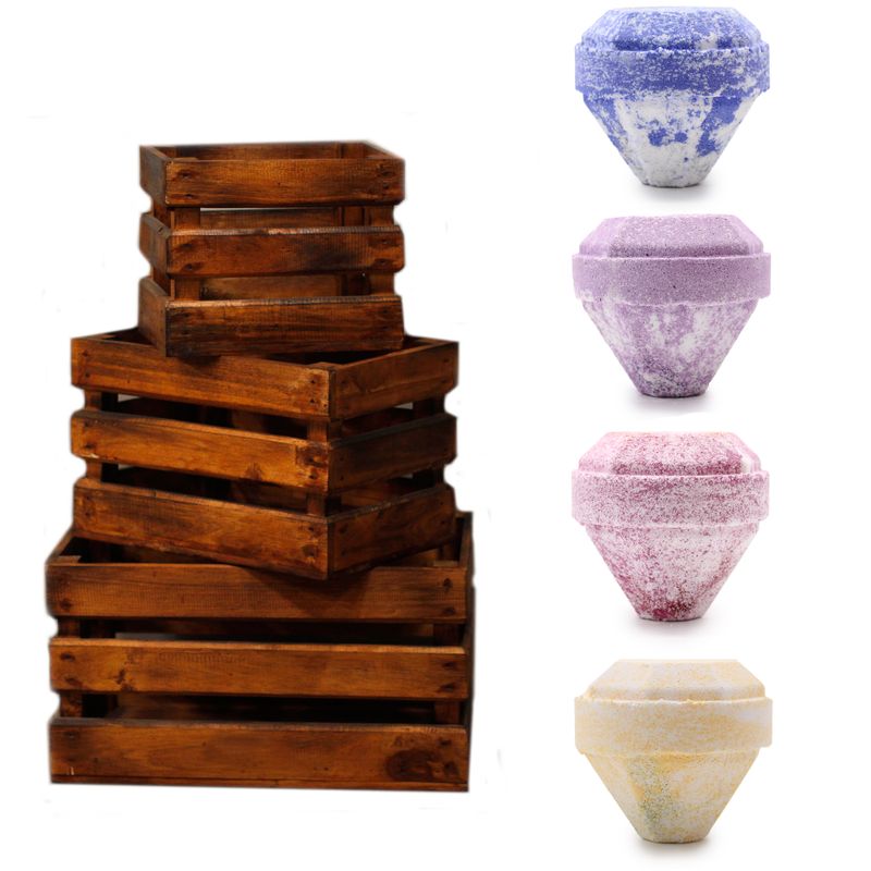 Gemstone Bath Bombs Стартовий набір - Коричневі коробки