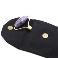 Gemstone Facial Roller – Amethyst with Pouch