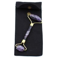 Gemstone Facial Roller – Amethyst with Pouch